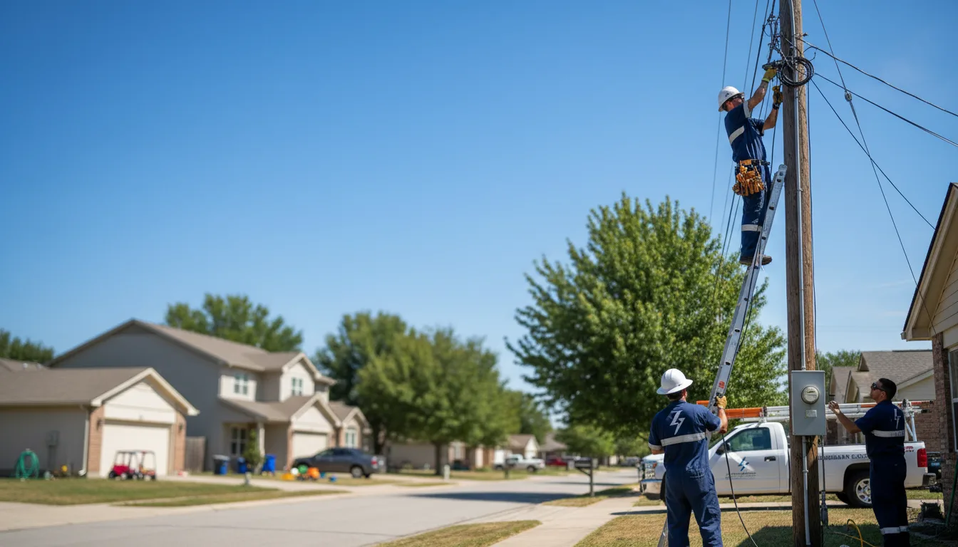 Residential electrician providing installation services in Erie, KS